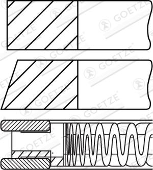 Goetze Engine 08-447800-00 - Piston Ring Kit car-mod.net