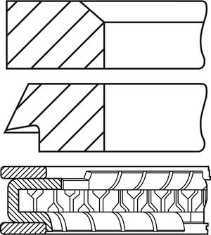 Goetze Engine 08-451600-00 - Piston Ring Kit car-mod.net