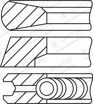 Goetze Engine 08-451100-10 - Piston Ring Kit car-mod.net