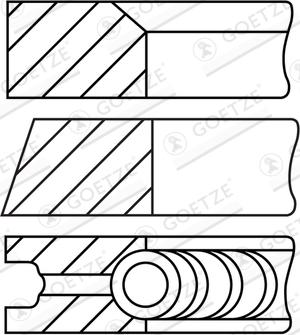 Goetze Engine 08-439300-10 - Piston Ring Kit car-mod.net