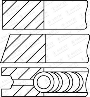 Goetze Engine 08-436300-10 - Piston Ring Kit car-mod.net