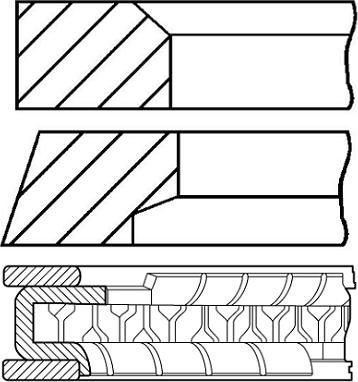 Goetze Engine 08-433700-00 - Piston Ring Kit car-mod.net