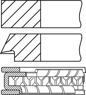 Goetze Engine 08-437407-00 - Piston Ring Kit car-mod.net