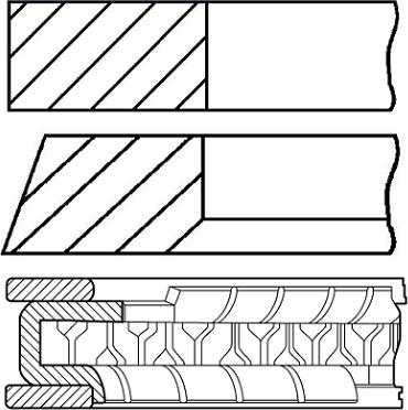 Goetze Engine 08-450000-00 - Piston Ring Kit car-mod.net