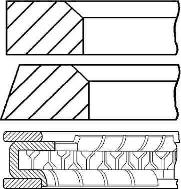 Goetze Engine 08-306800-00 - Piston Ring Kit car-mod.net