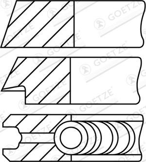 Goetze Engine 08-109400-30 - Piston Ring Kit car-mod.net