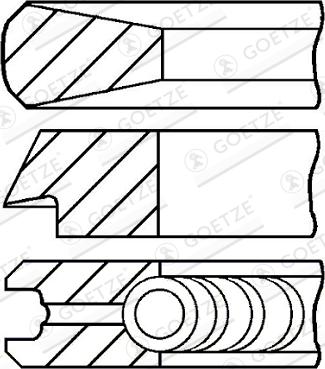 Goetze Engine 08-746900-10 - Piston Ring Kit car-mod.net