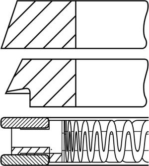 Goetze Engine 08-102500-00 - Piston Ring Kit car-mod.net
