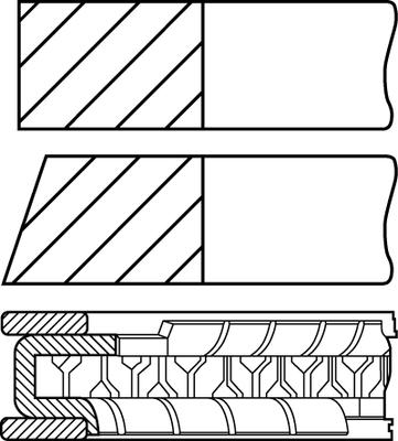 Goetze Engine 08-449500-00 - Piston Ring Kit car-mod.net