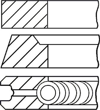 Goetze Engine 08-121100-00 - Piston Ring Kit car-mod.net