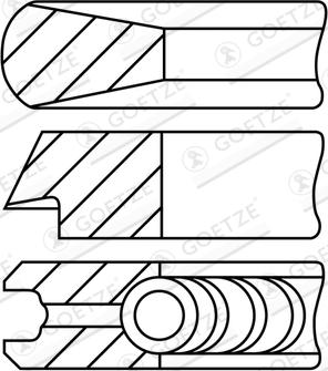 Goetze Engine 08-181700-30 - Piston Ring Kit car-mod.net