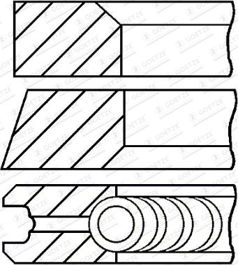 Goetze Engine 08-123405-30 - Piston Ring Kit car-mod.net