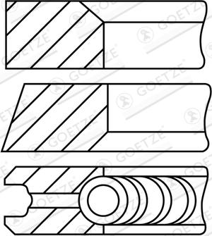 Goetze Engine 08-123400-40 - Piston Ring Kit car-mod.net