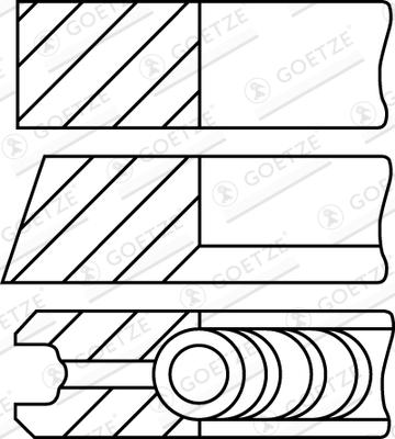 Goetze Engine 08-453600-00 - Piston Ring Kit car-mod.net