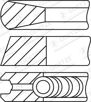 Goetze Engine 08-743400-10 - Piston Ring Kit car-mod.net