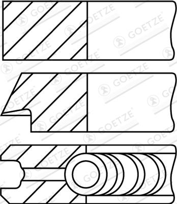 Goetze Engine 08-781900-10 - Piston Ring Kit car-mod.net