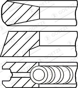 Goetze Engine 08-289300-20DR - Piston Ring Kit car-mod.net