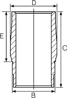 Goetze Engine 14-740060-00 - Cylinder Sleeve car-mod.net