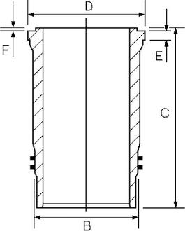 Goetze Engine 15-458580-00 - Cylinder Sleeve car-mod.net