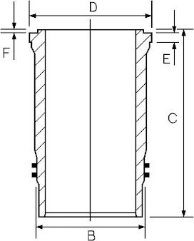 Goetze Engine 14-458580-00 - Cylinder Sleeve car-mod.net