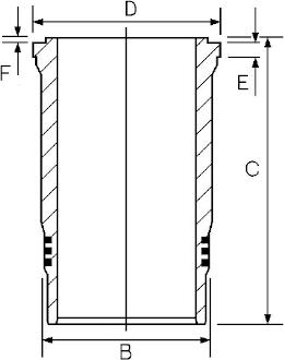 Goetze Engine 15-260050-00 - Cylinder Sleeve car-mod.net