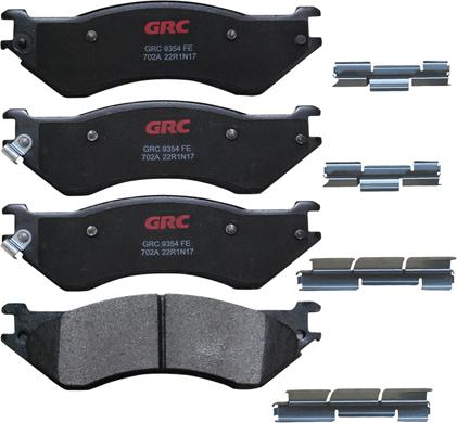GRC GMD702A - Brake Pad Set, disc brake car-mod.net
