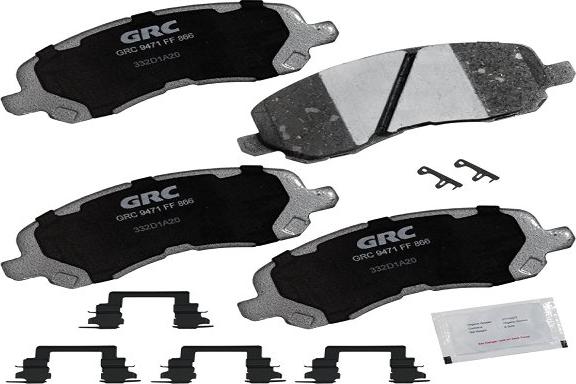 GRC GPRD866 - Brake Pad Set, disc brake car-mod.net