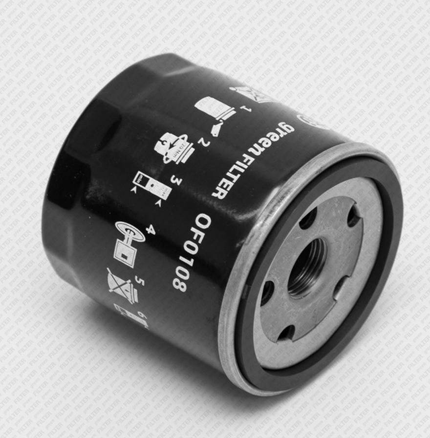 Green Filter OF0108 - Oil Filter car-mod.net