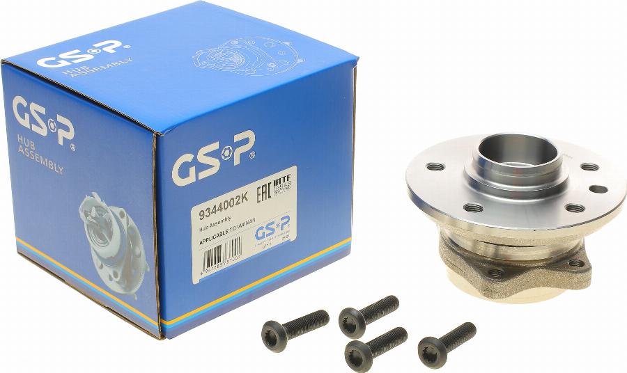 GSP 9344002K - Bearing Kit, wheel hub car-mod.net