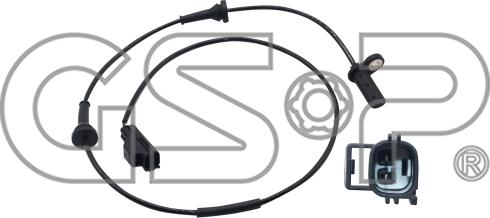 GSP 9A1217 - ABS sensor, wheel speed car-mod.net