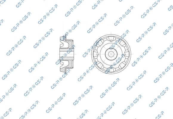 GSP 550172 - Mounting, differential car-mod.net