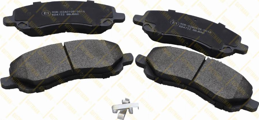 GUTTMANN BP8416 - Brake Pad Set, disc brake car-mod.net