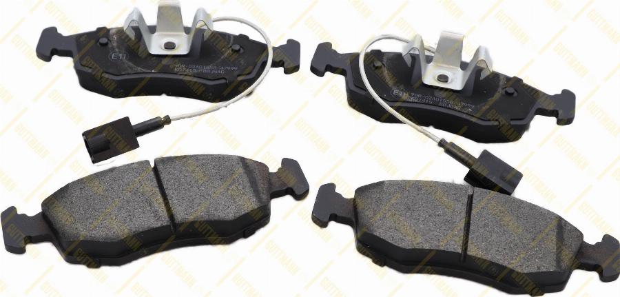 GUTTMANN BP8822 - Brake Pad Set, disc brake car-mod.net