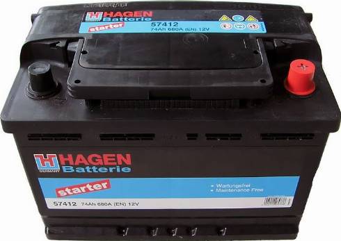 Hagen 57412 - Starter Battery car-mod.net