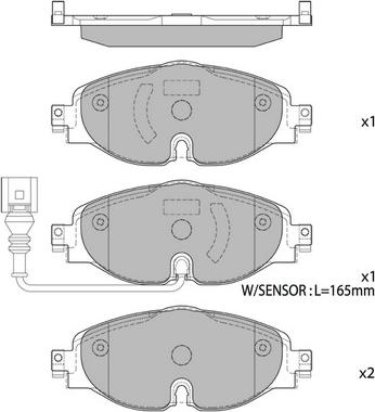 Hagen GP1678 - Brake Pad Set, disc brake car-mod.net