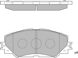 Alanko 10300140 - Brake Pad Set, disc brake car-mod.net