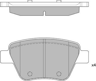 Hagen GP2314 - Brake Pad Set, disc brake car-mod.net