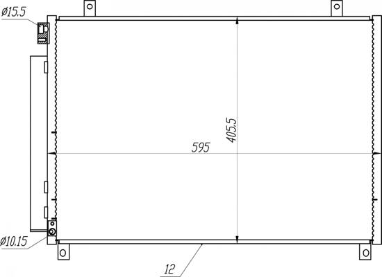 Hart 645 302 - Condenser, air conditioning car-mod.net
