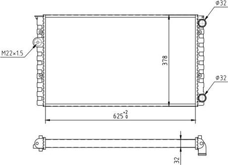 Hart 600 247 - Radiator, engine cooling car-mod.net