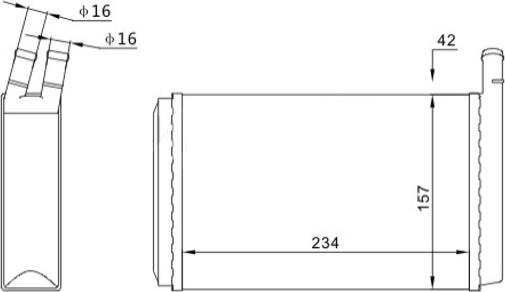 Hart 600 250 - Heat Exchanger, interior heating car-mod.net