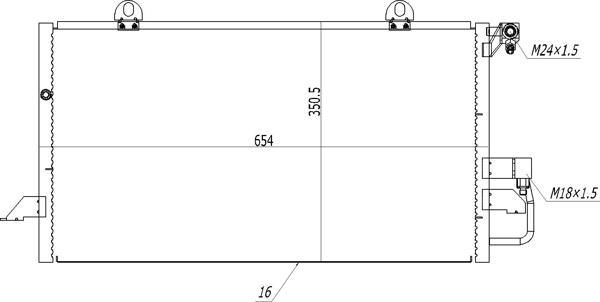 Hart 636 960 - Condenser, air conditioning car-mod.net