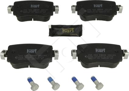 Hart 256 504 - Brake Pad Set, disc brake car-mod.net