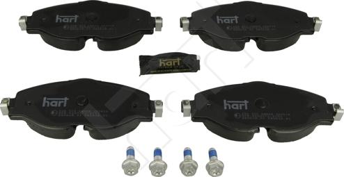 Hart 258 572 - Brake Pad Set, disc brake car-mod.net