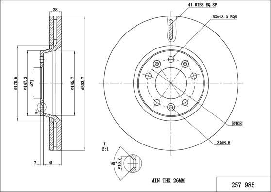 Hart 257 985 - Brake Disc car-mod.net