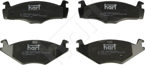Hart 215 211 - Brake Pad Set, disc brake car-mod.net