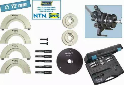 HAZET 4934-2572/12 - Mounting Tool Set, wheel hub / wheel bearing car-mod.net