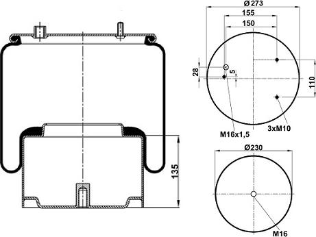 HD 020.836.C11 - Bellow, air suspension car-mod.net
