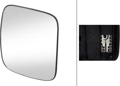 HELLA 9MX 563 710-012 - Mirror Glass, wide angle mirror car-mod.net