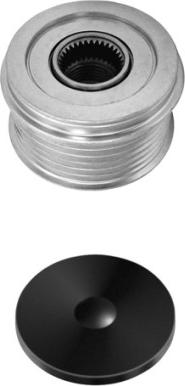 HELLA 9XU 358 038-591 - Pulley, alternator, freewheel clutch car-mod.net