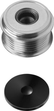 HELLA 9XU 358 038-141 - Pulley, alternator, freewheel clutch car-mod.net